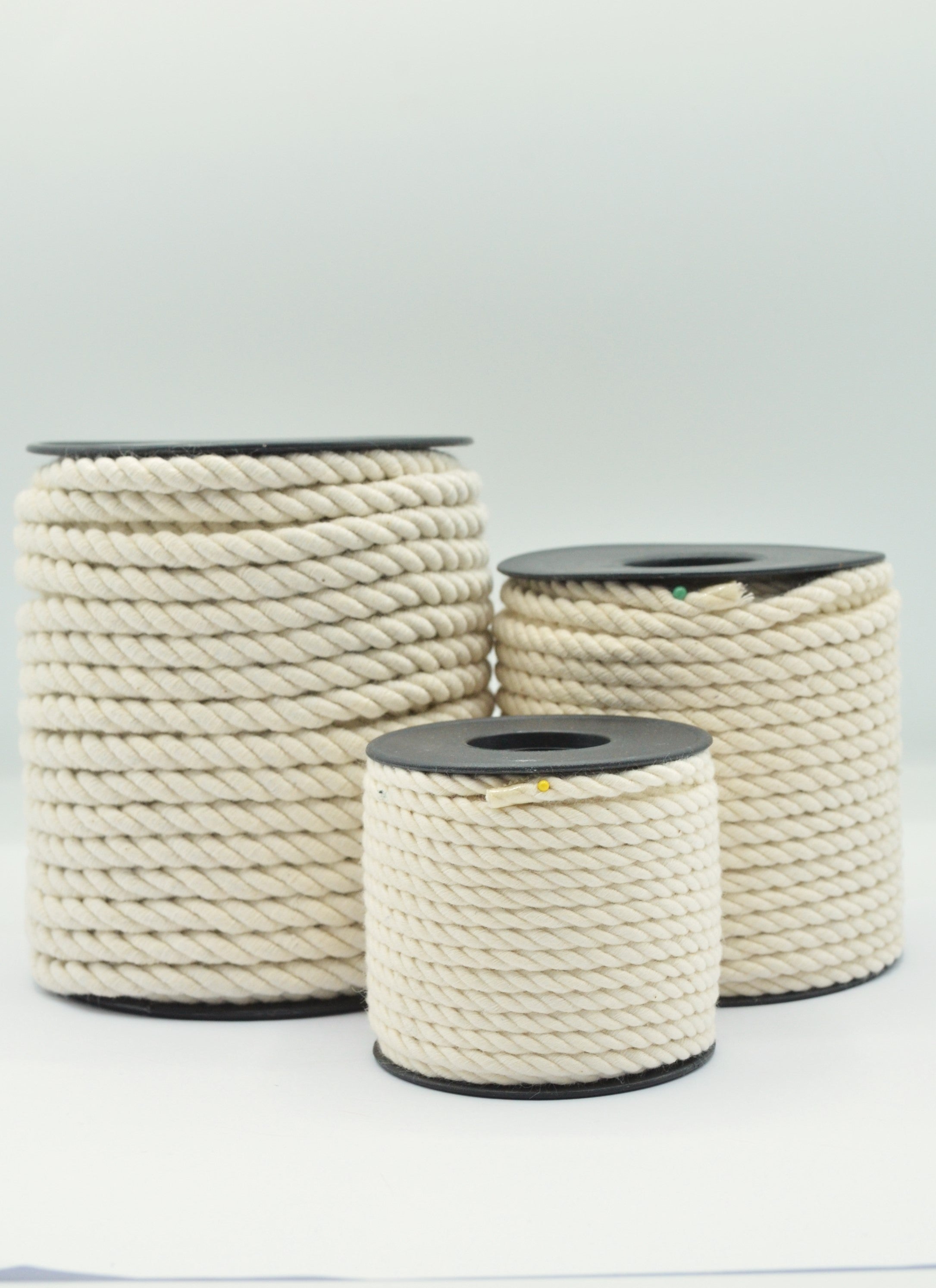 Snur De Bumbac Rasucit 4-6-8mm, Bej Natur