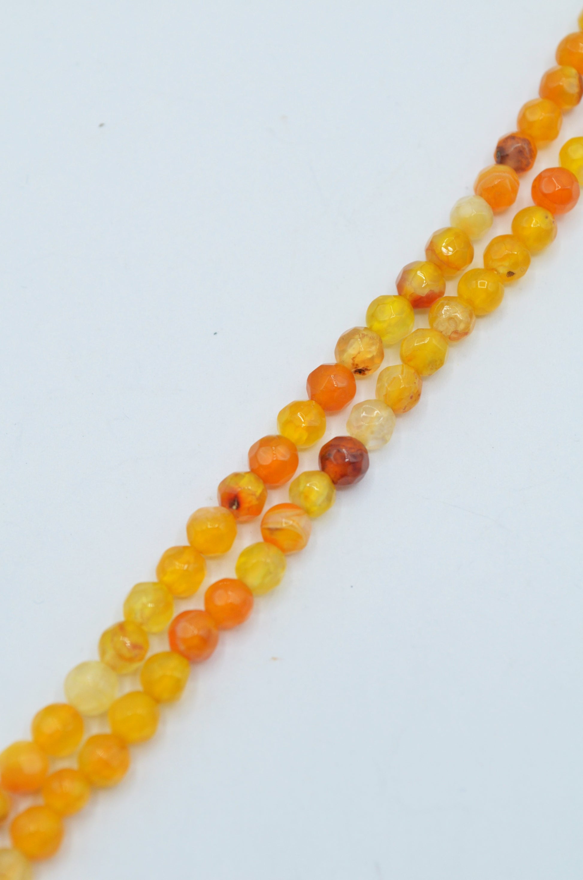 Agate Fatetate, 4mm, Galben