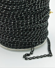 Lant Decorativ, 4x6mm, Negru