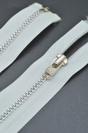 Fermoar YKK Metalic 4mm Detasabil Alb 40cm