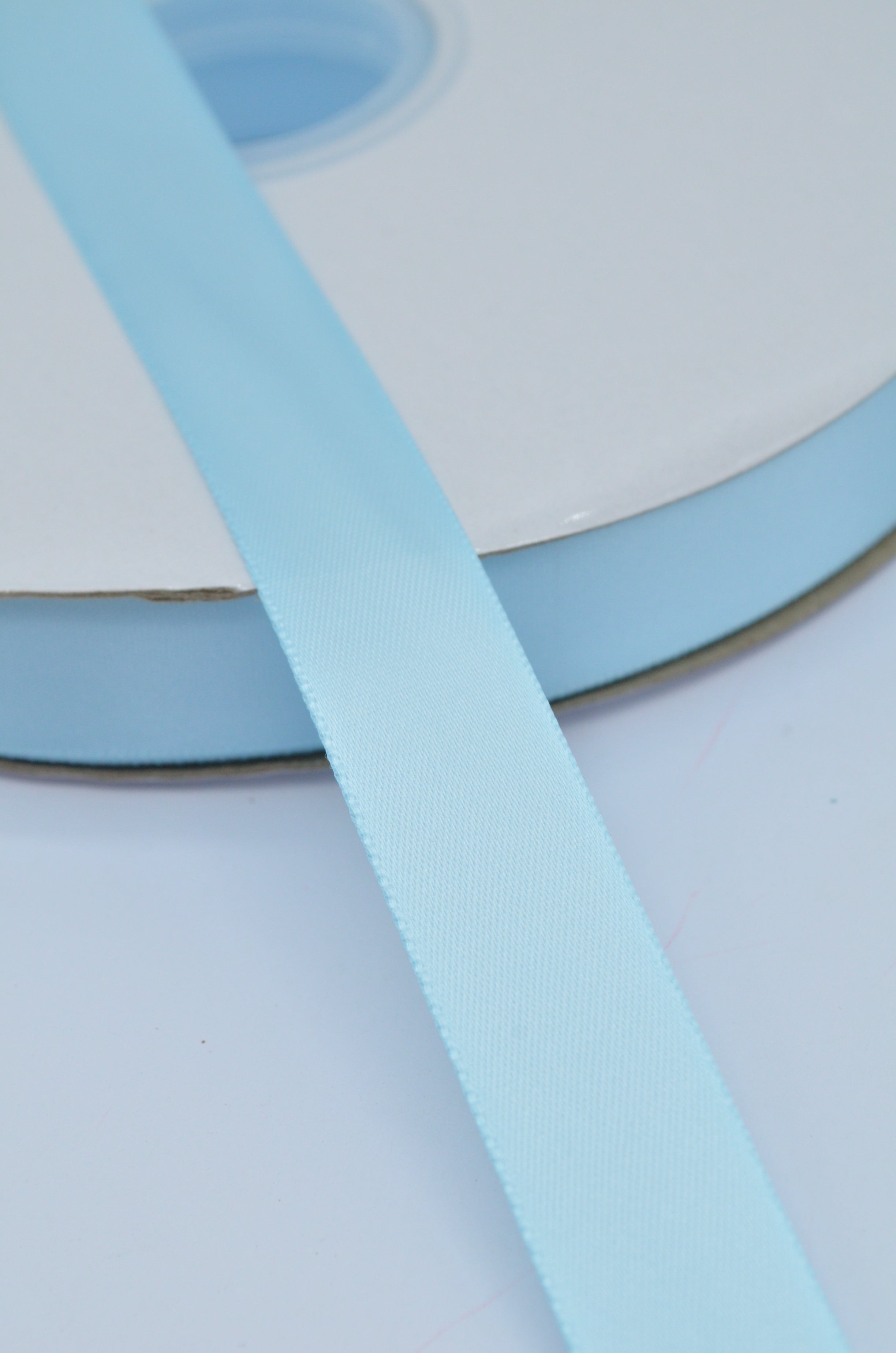 Panglica Dublu Satinata 20mm, Bleu