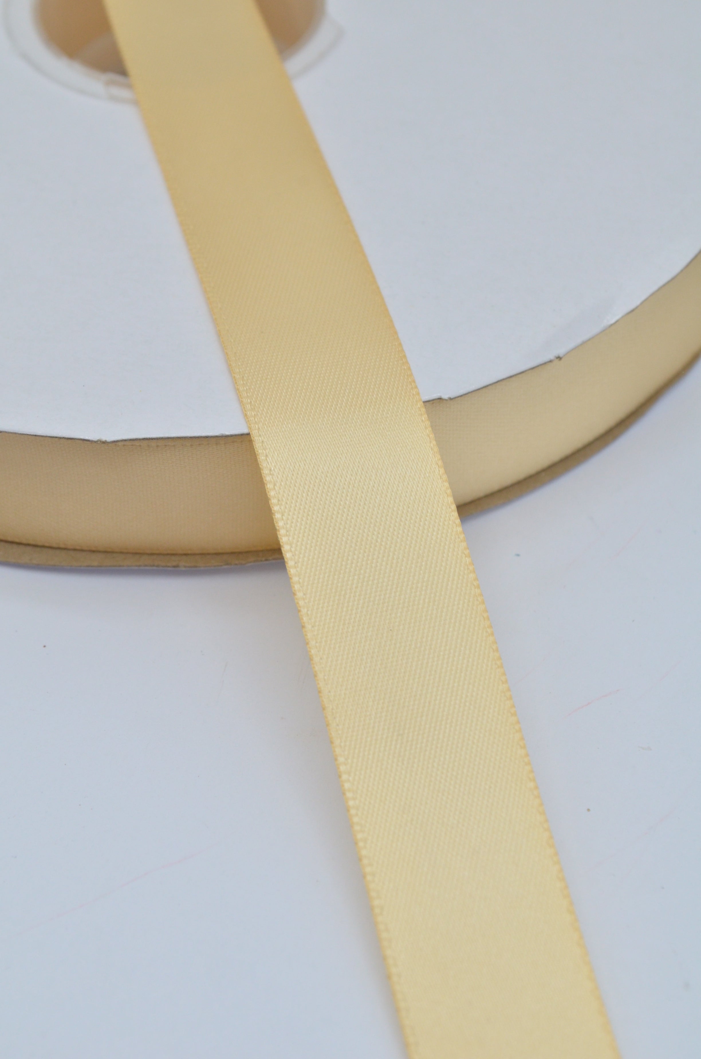 Panglica Dublu Satinata 20mm, Bej