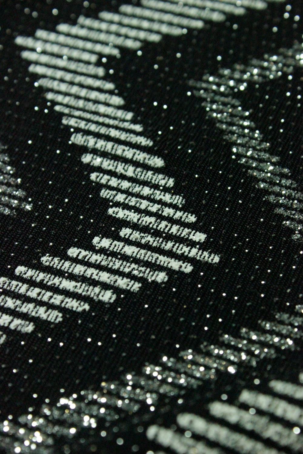 Lurex Negru Cu Argintiu
