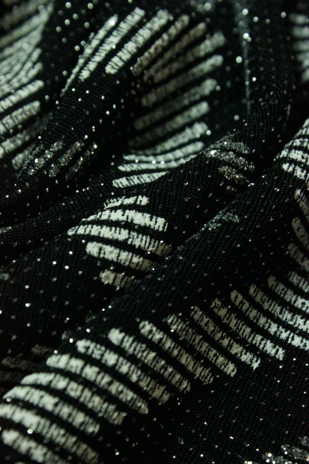 Lurex Negru Cu Argintiu