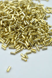 Margele Tubulare 5mm, 25gr Auriu