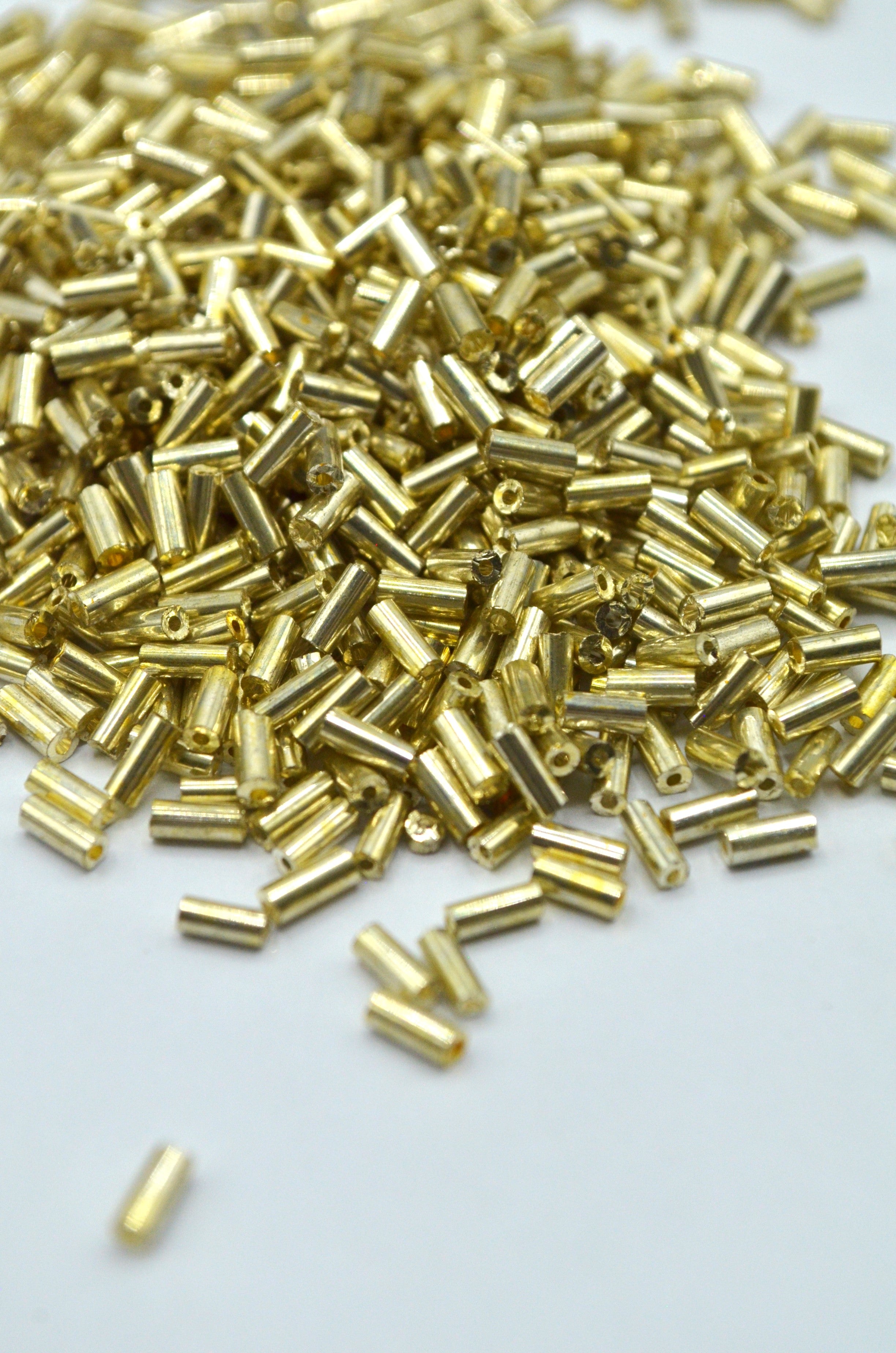 Margele Tubulare 5mm, 25gr Auriu