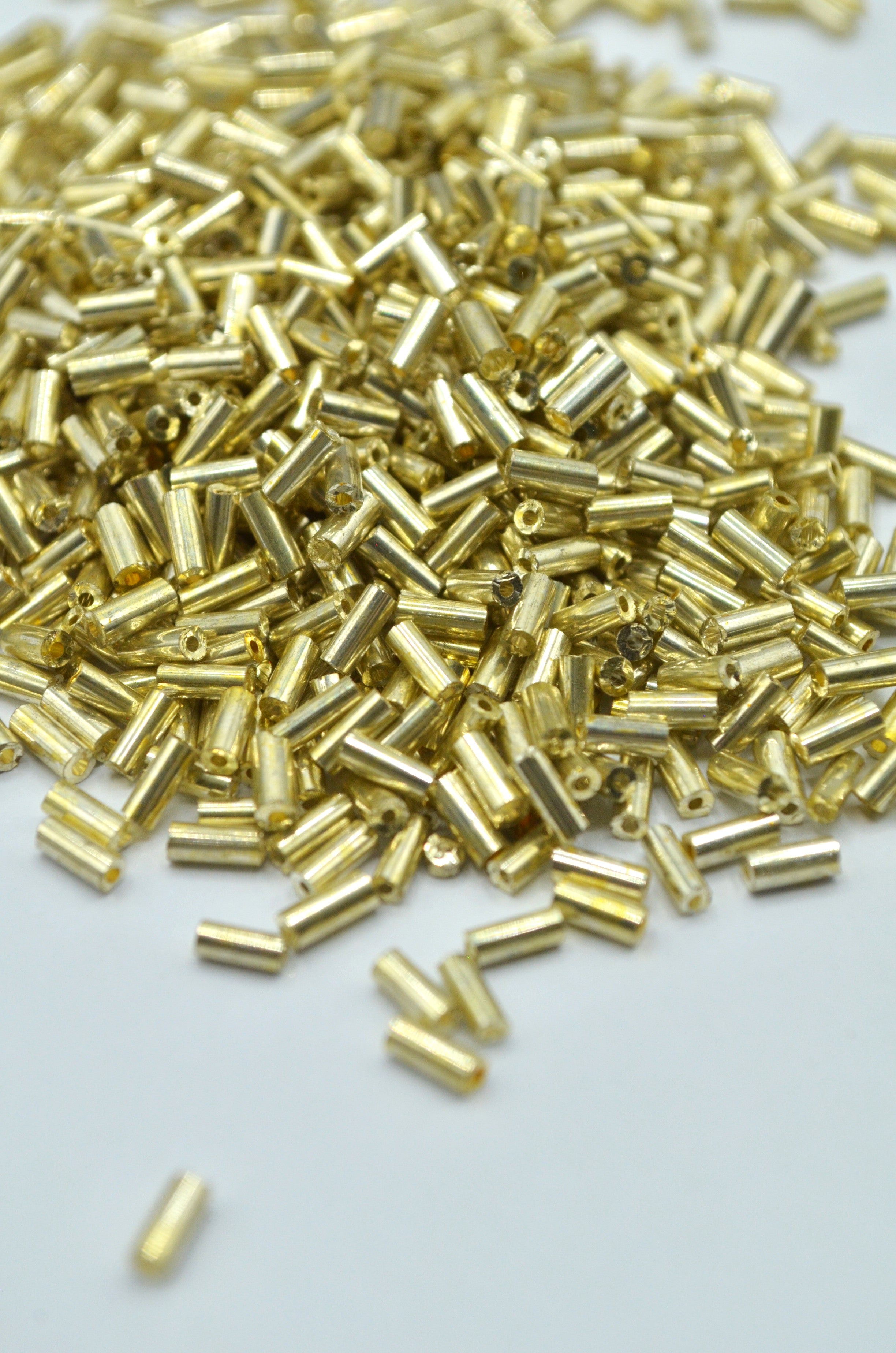 Margele Tubulare 5mm, 25gr Auriu