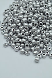Margele 4mm, 35gr Argintiu