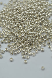 Margele 3mm, 35gr Argintiu
