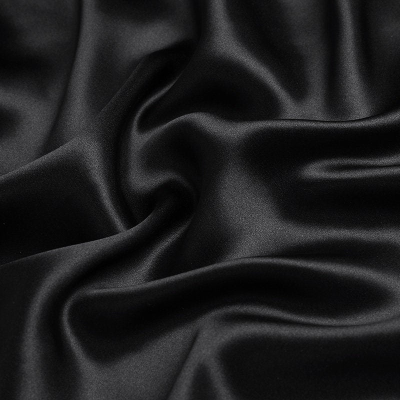 Matase Sintetica elastica, Negru
