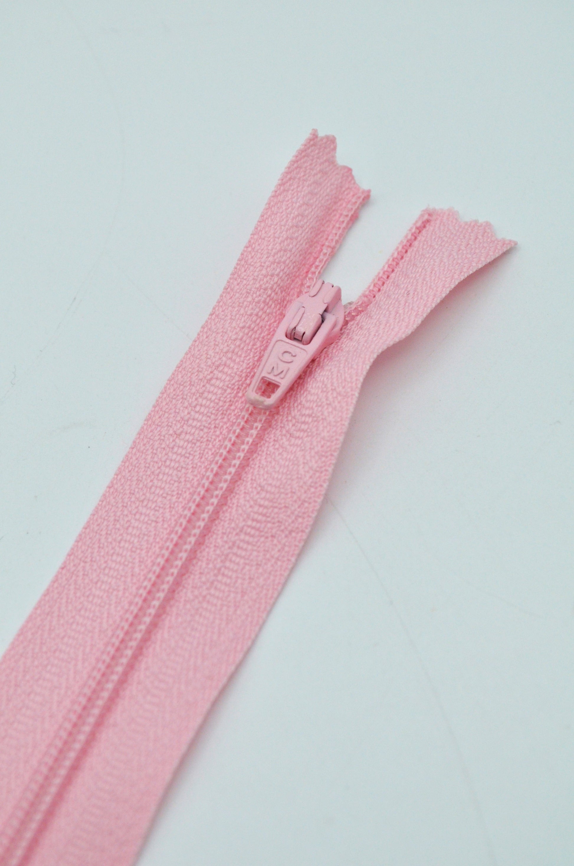 Fermoar De Plastic 3mm, 20cm Roz