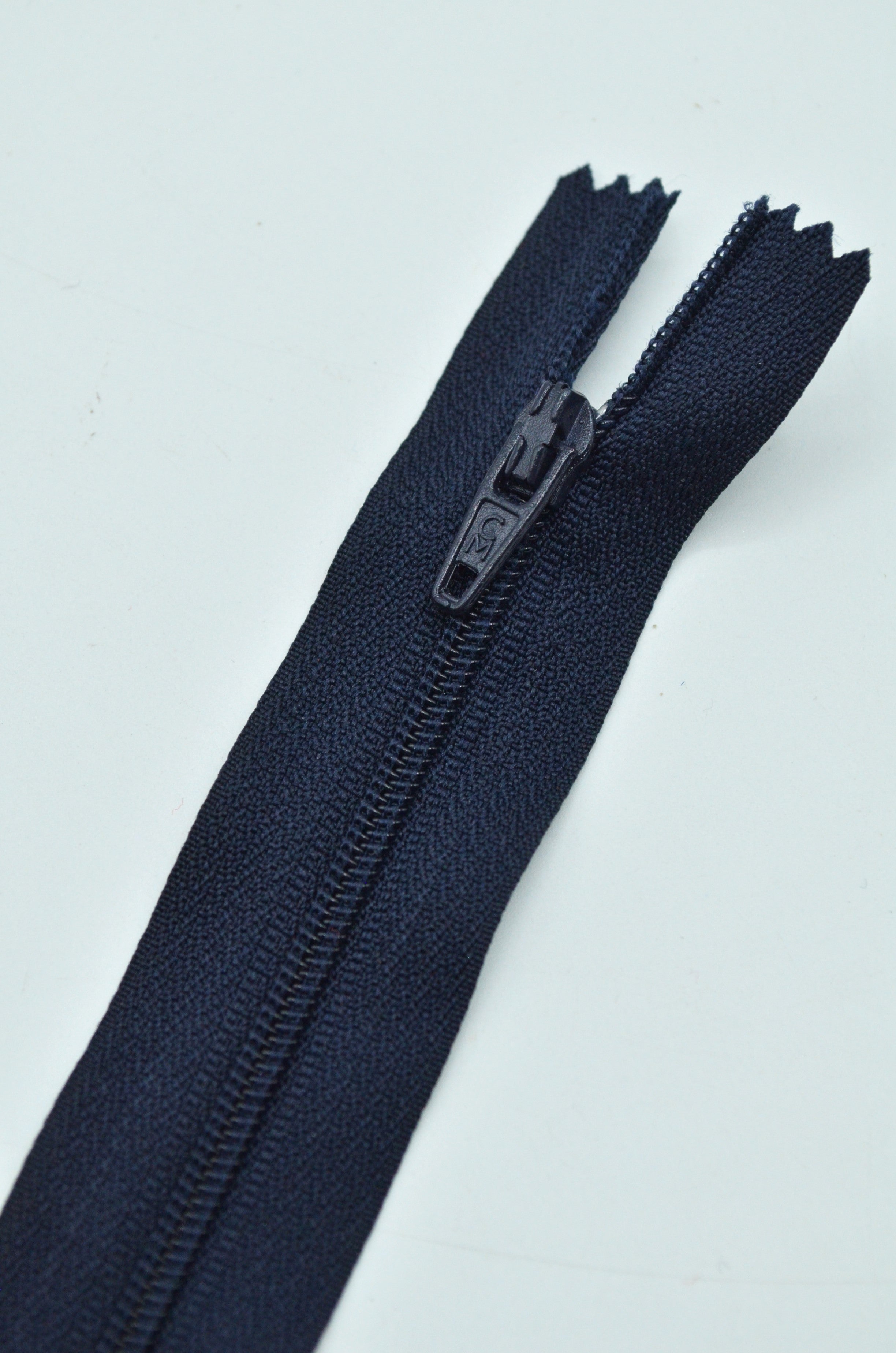 Fermoar De Plastic 3mm, 18cm Bleumarin