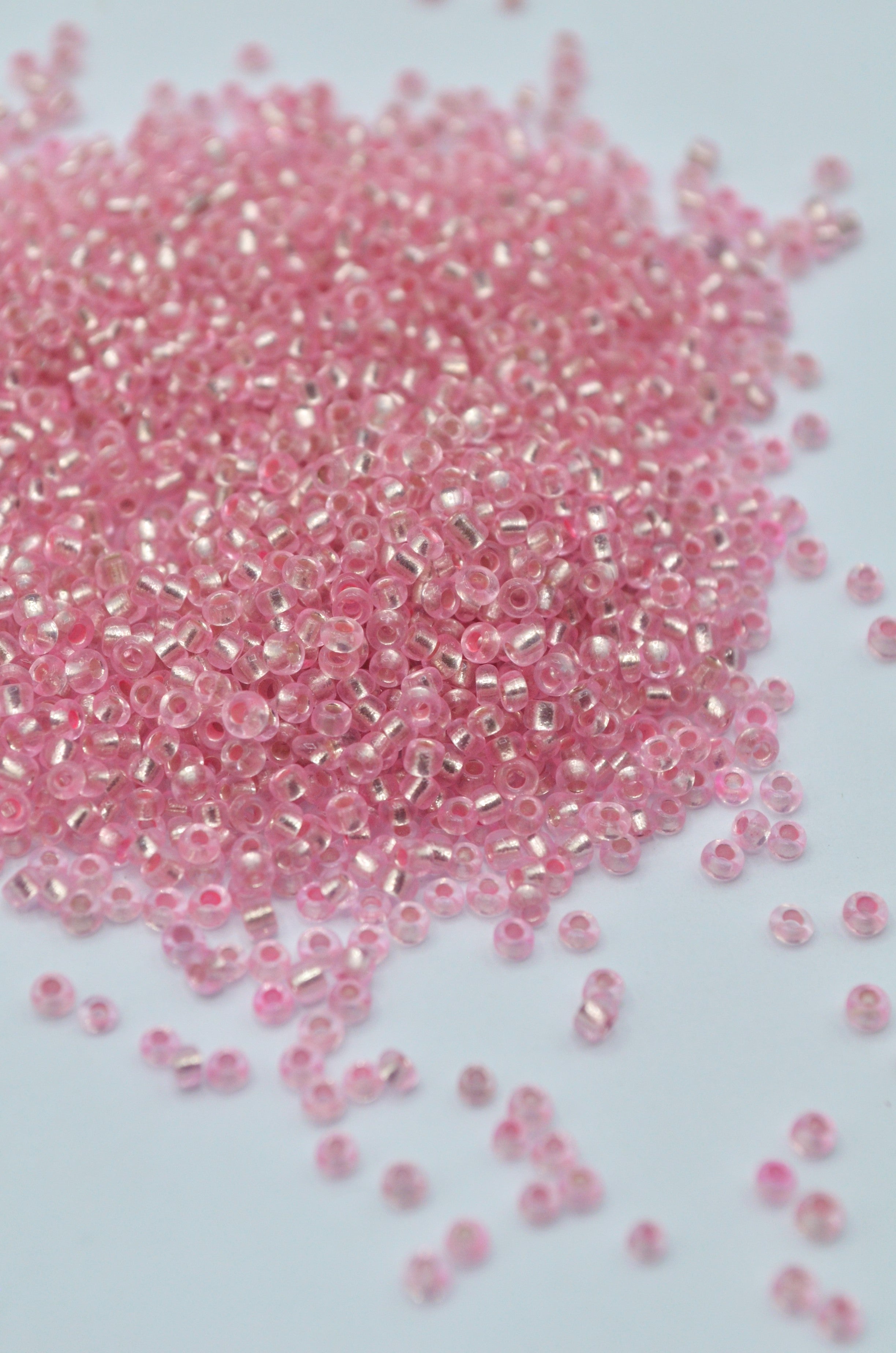 Margele 2mm, 35gr Roz