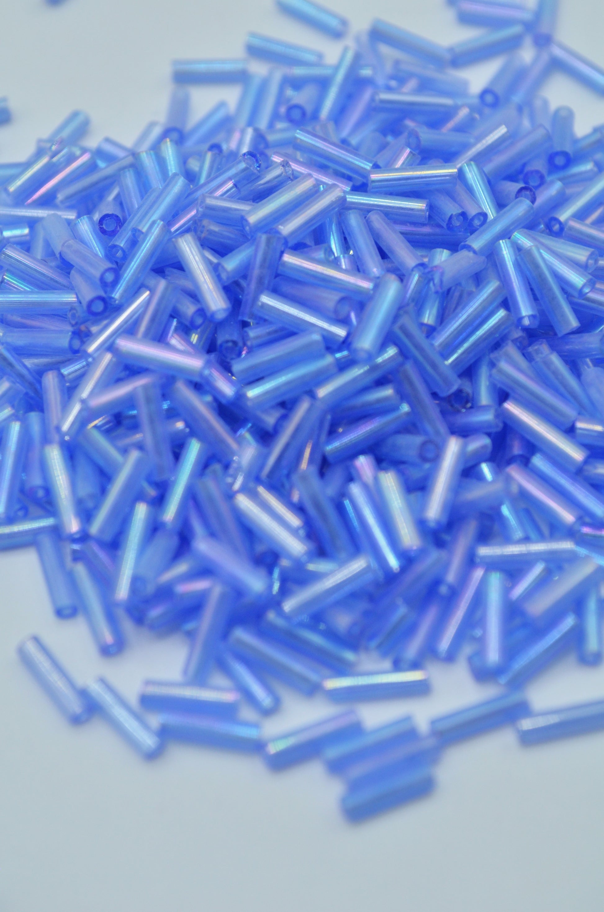 Margele Tubulare 6mm, 25gr, Albastru