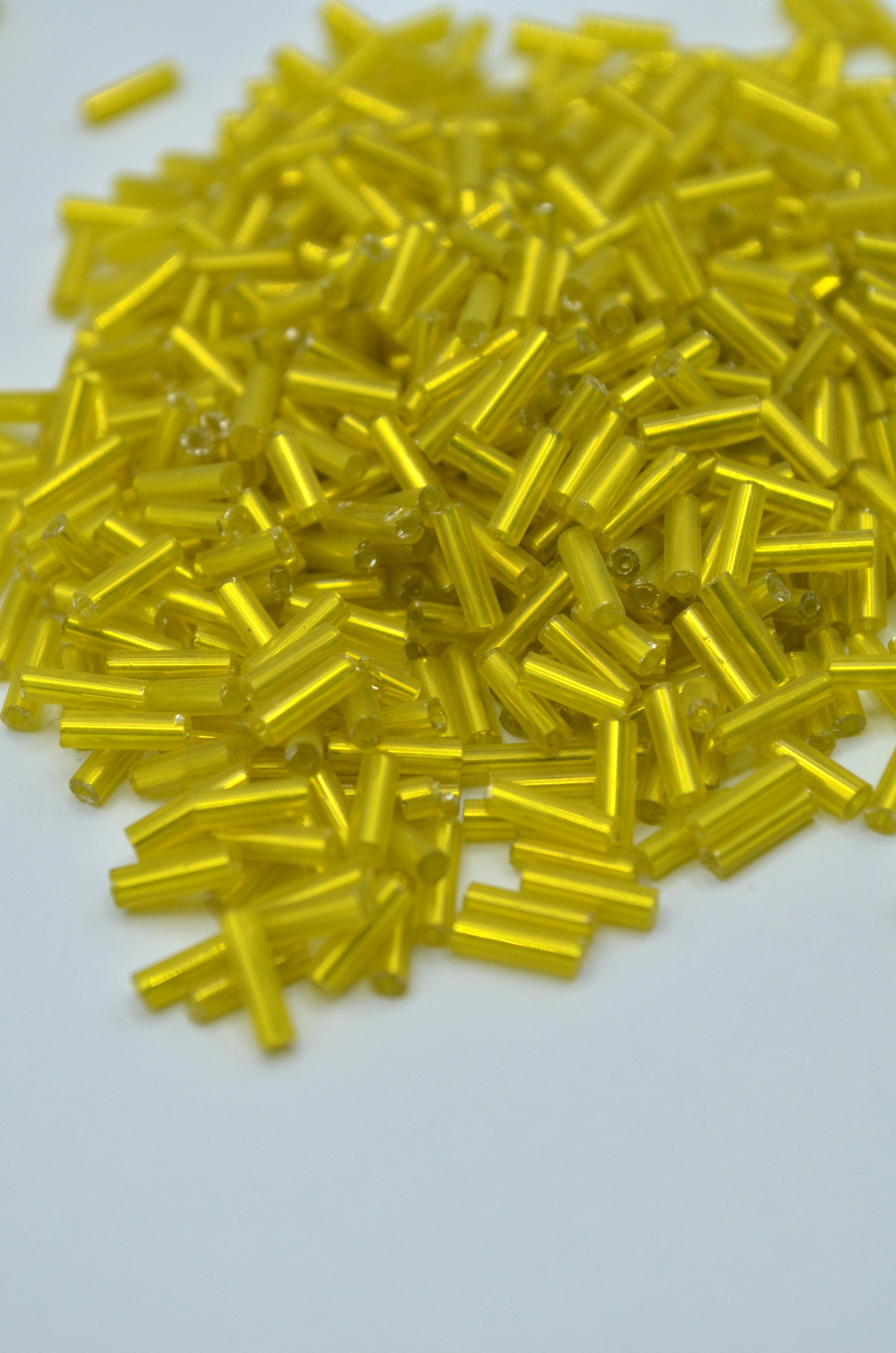 Margele Tubulare 6mm, 25gr, Galben