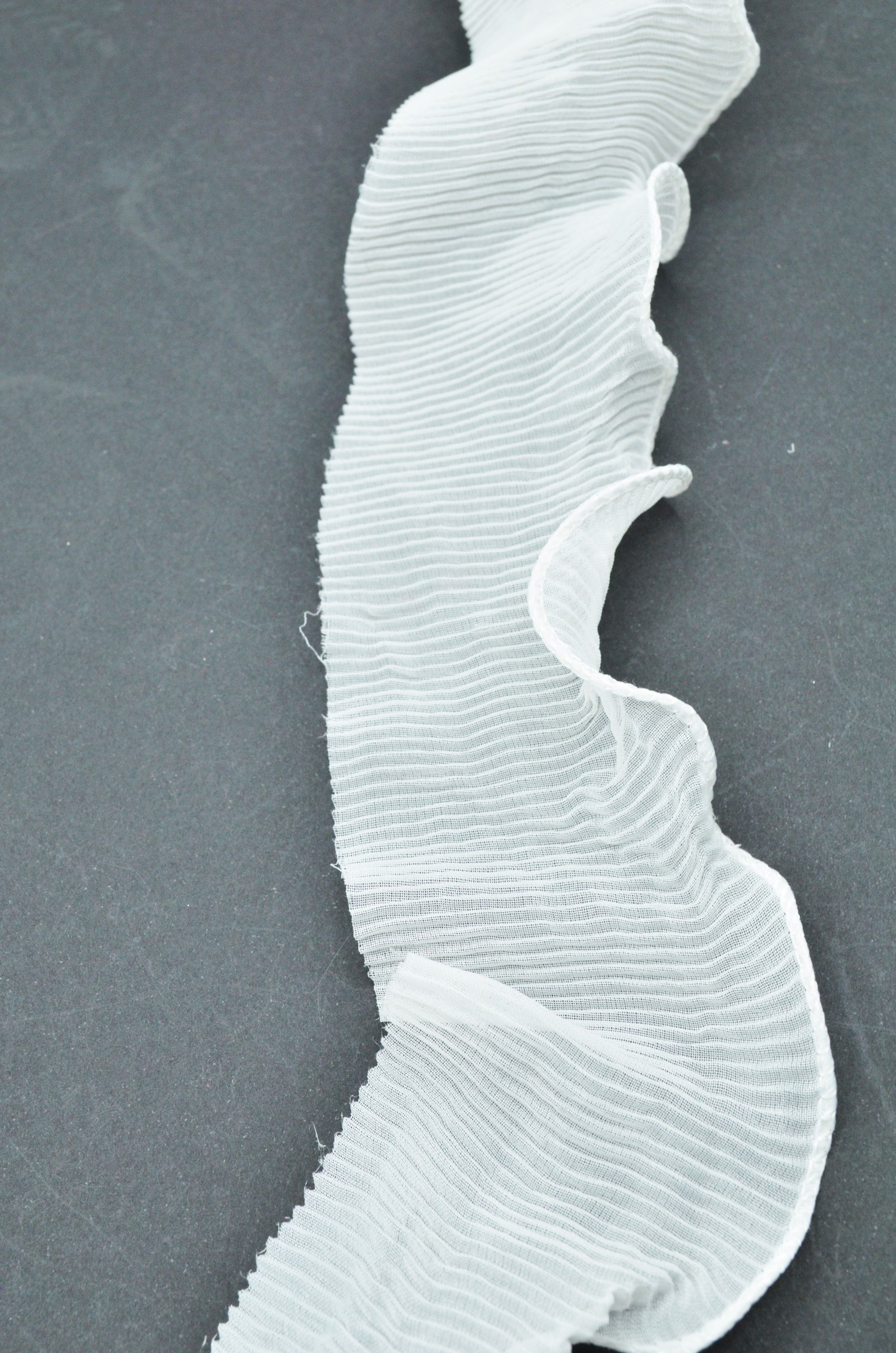 Volan Plisat 5.50cm, Ivoire