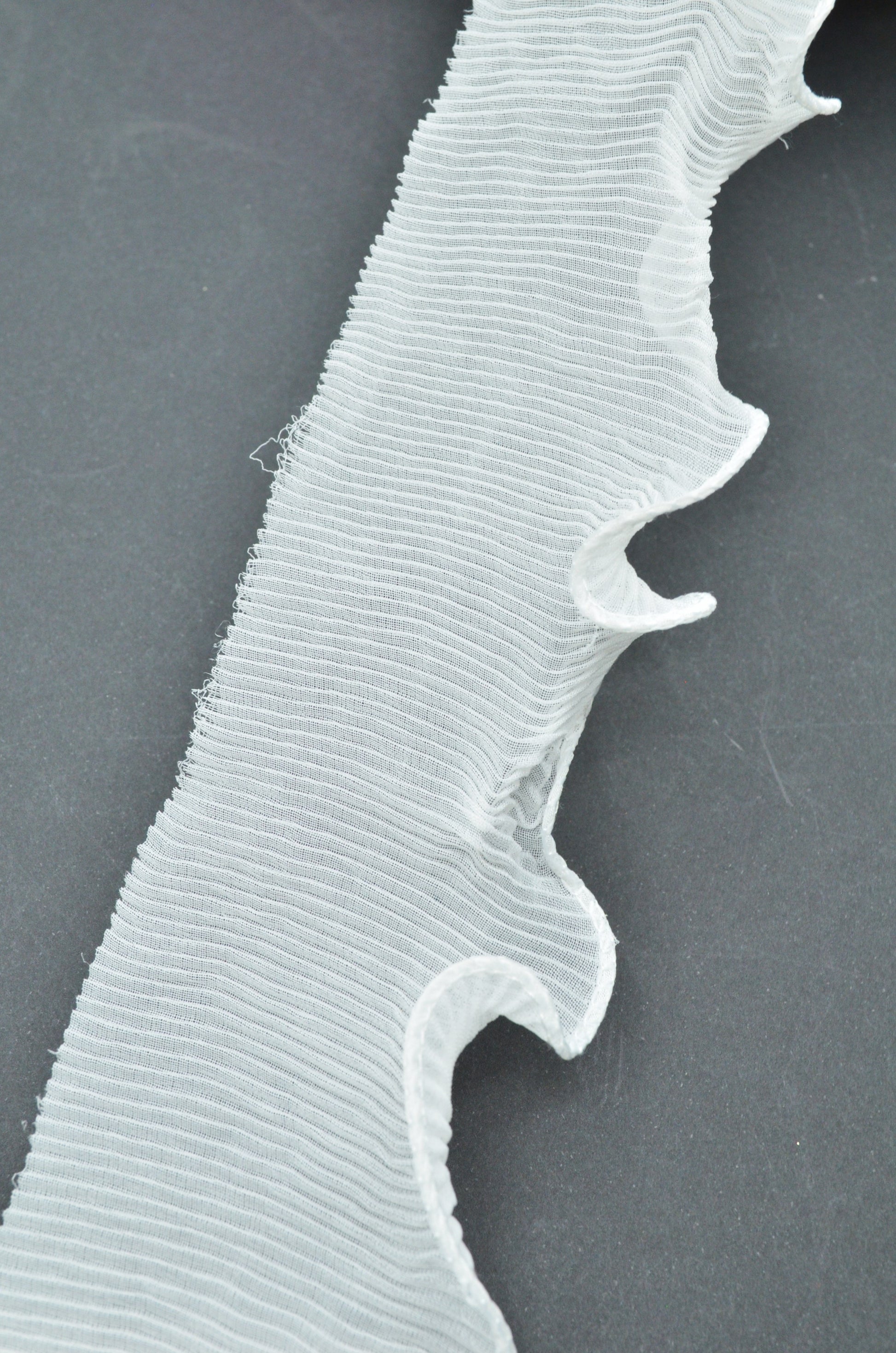 Volan Plisat 5.50cm, Ivoire
