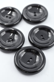 Nasturi De Plastic 34mm, Negru