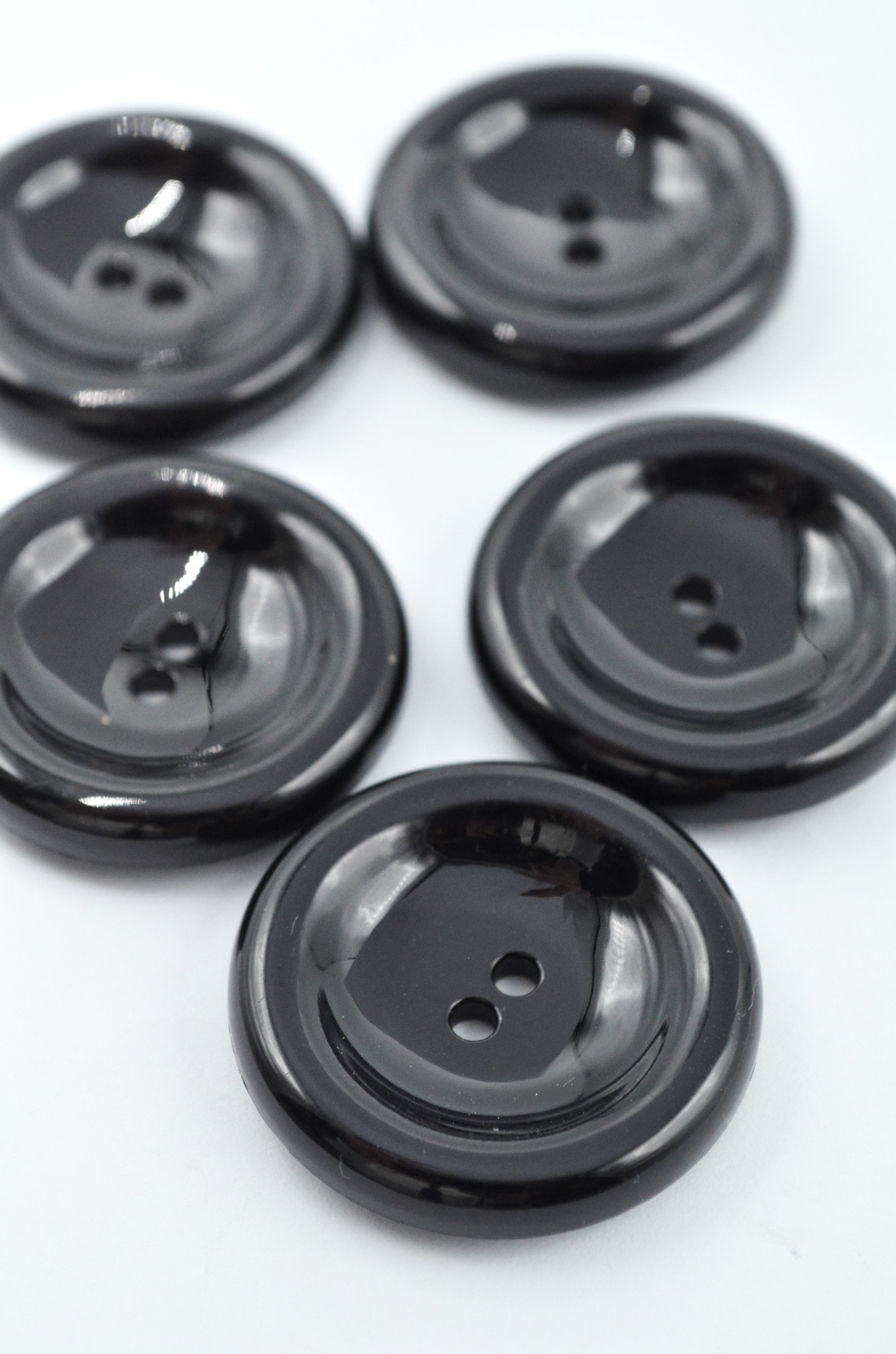 Nasturi De Plastic 34mm, Negru