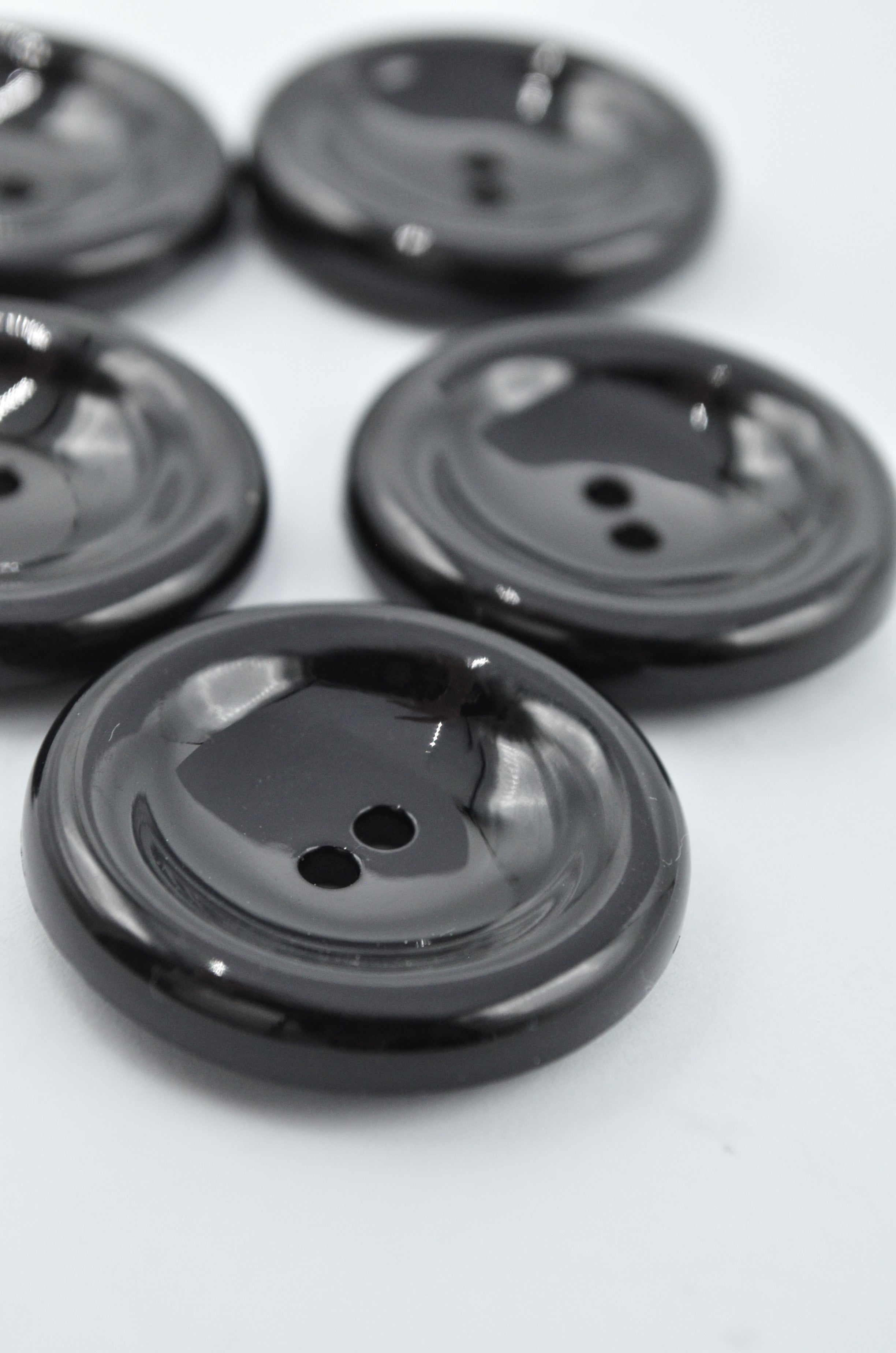 Nasturi De Plastic 34mm, Negru