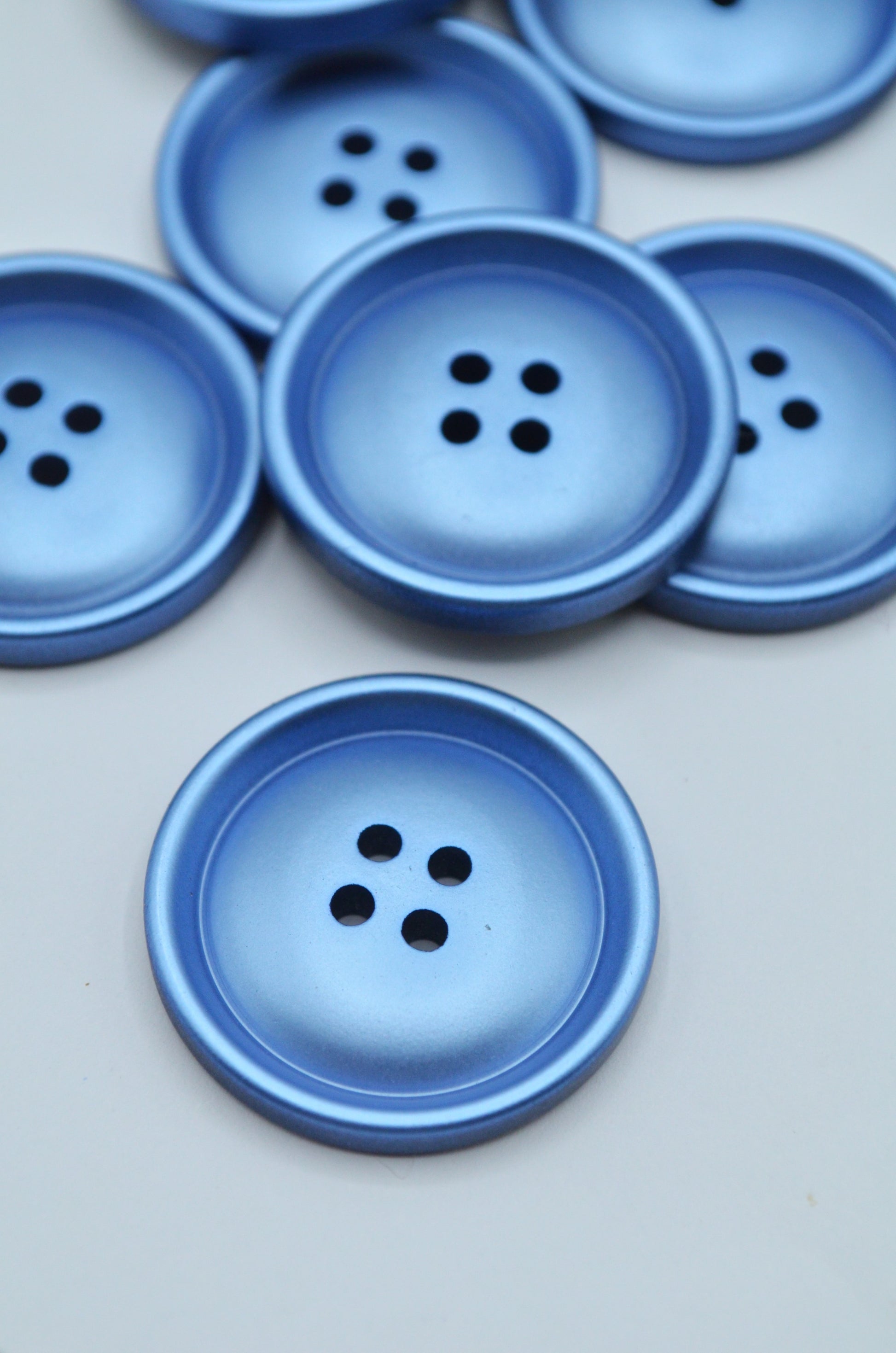 Nasturi Din Plastic, 27mm, Albastru