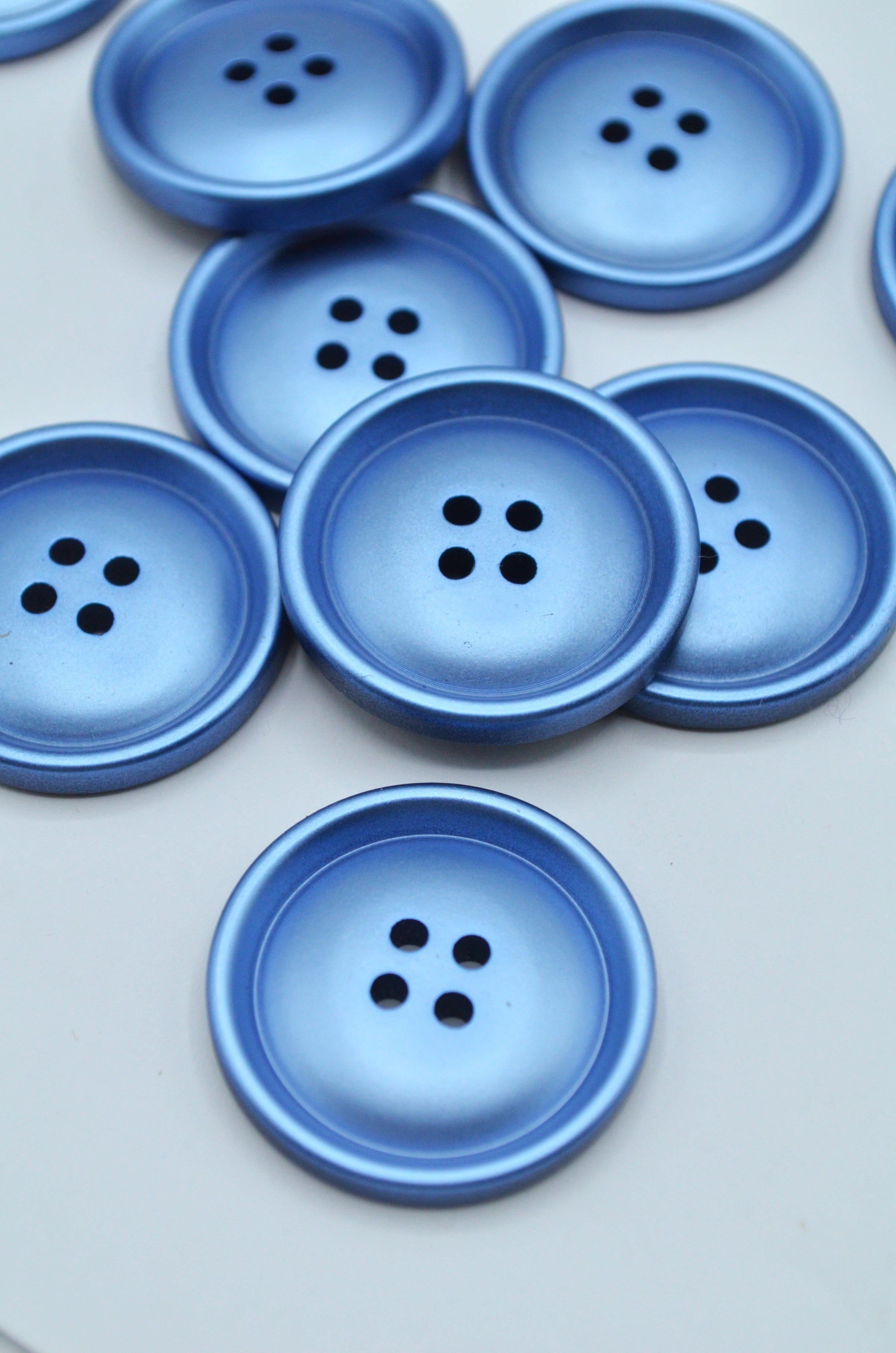 Nasturi Din Plastic, 27mm, Albastru