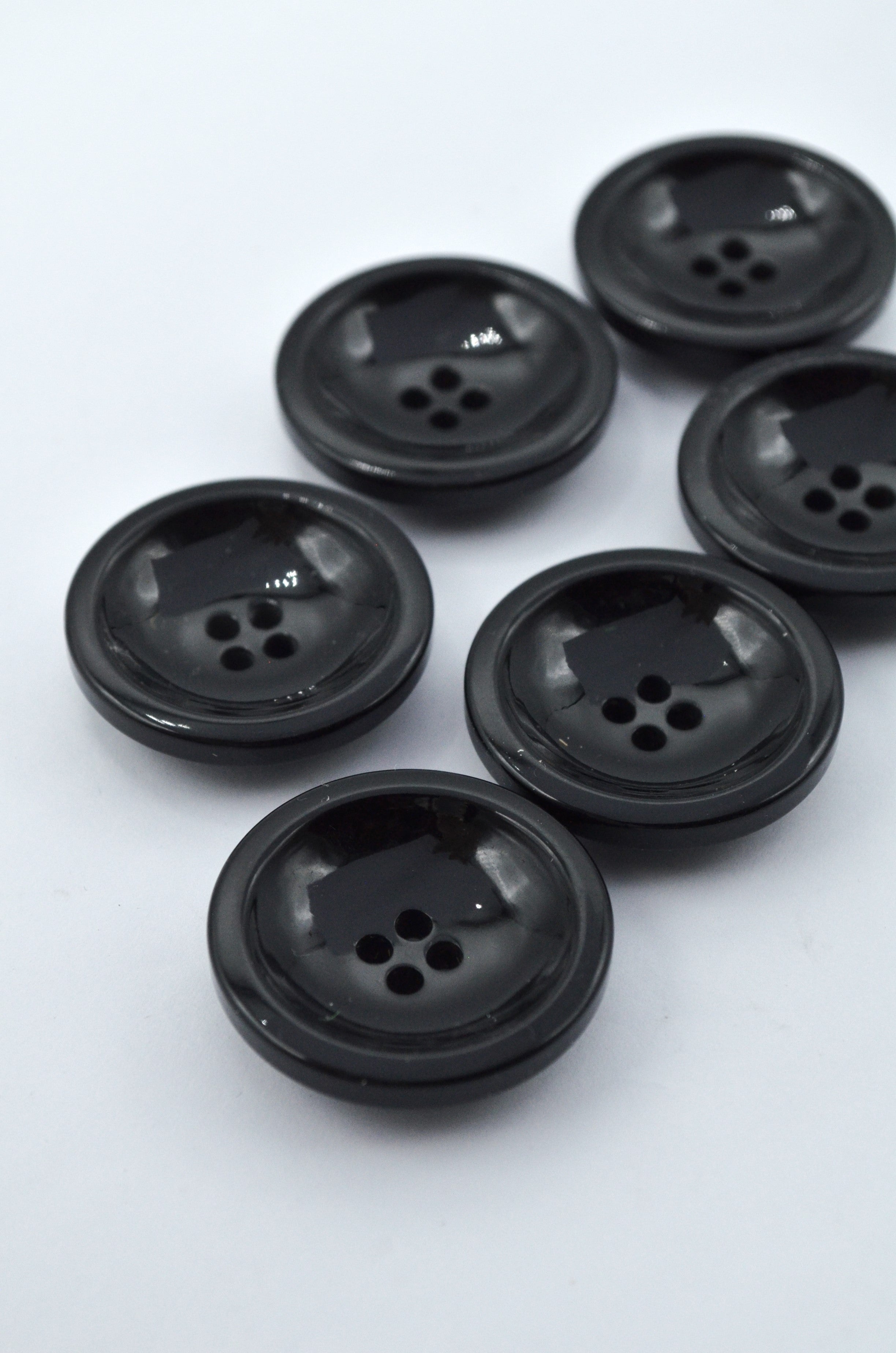 Nasturi De Plastic 34mm, Negru