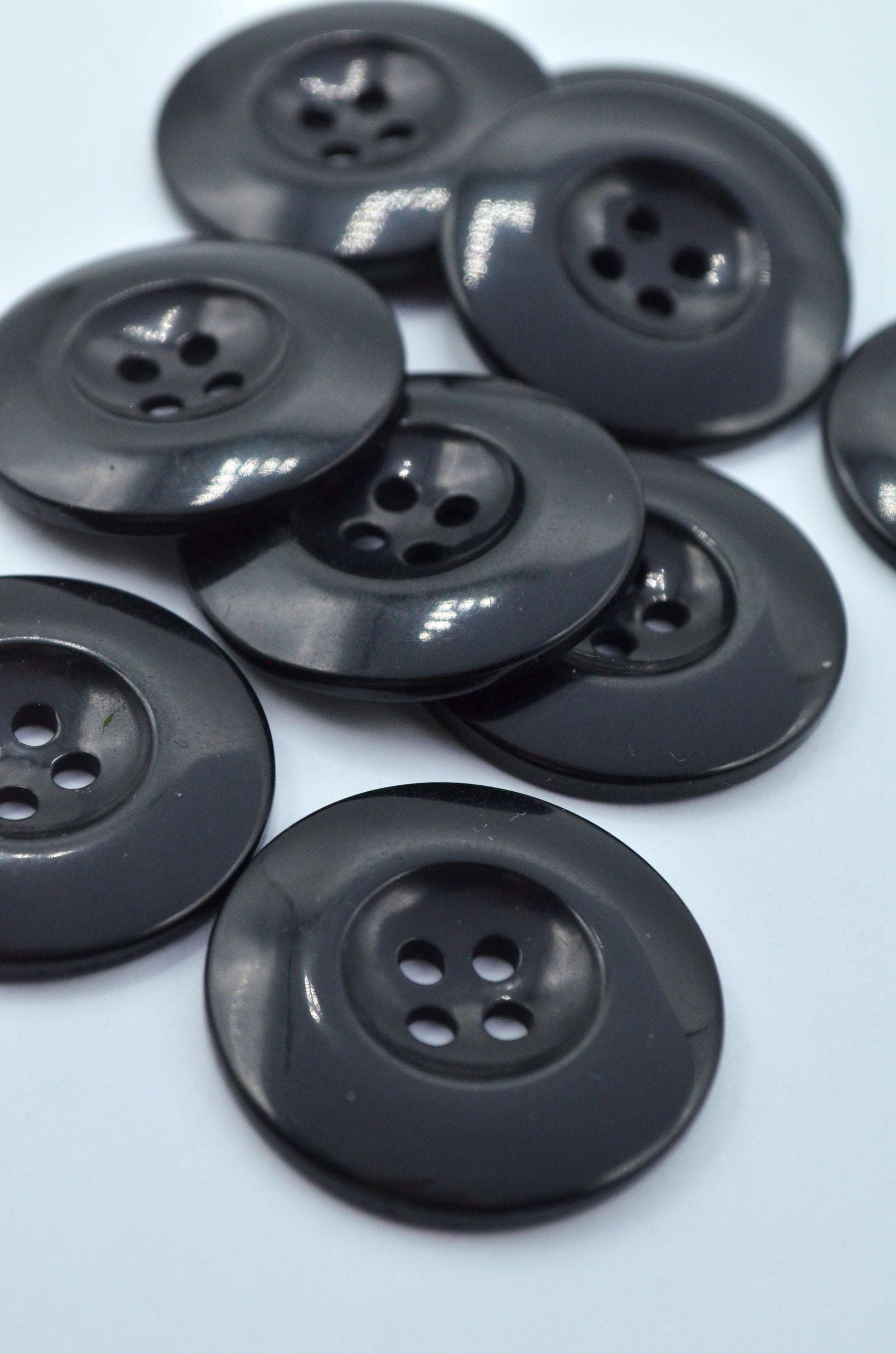 Nasturi De Plastic, 34mm, Negru