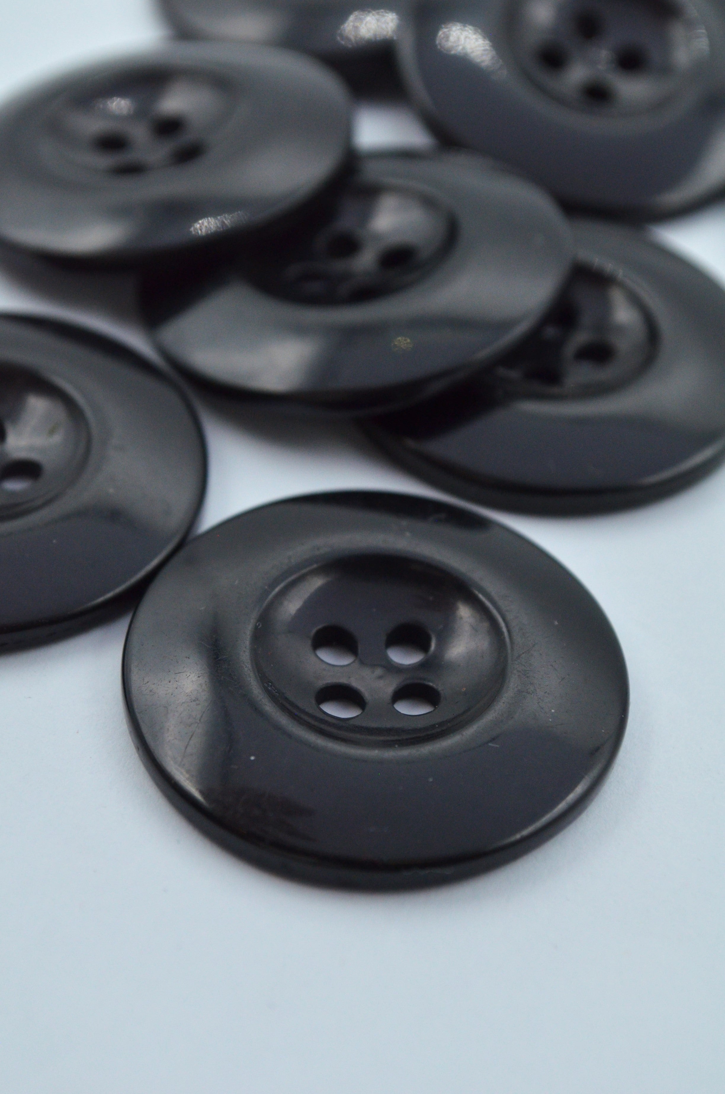 Nasturi De Plastic, 34mm, Negru
