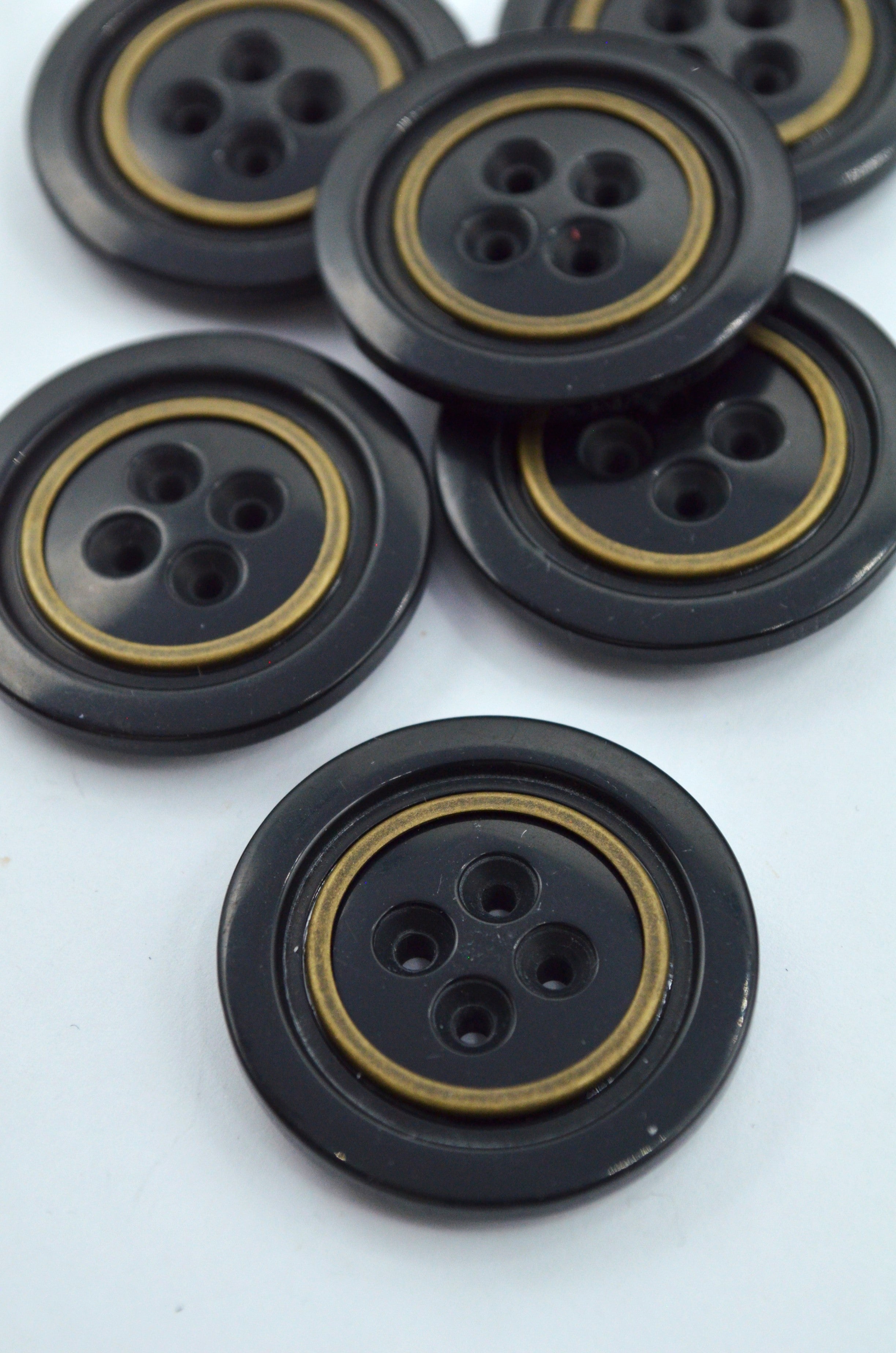 Nasturi De Plastic 34mm, Negru