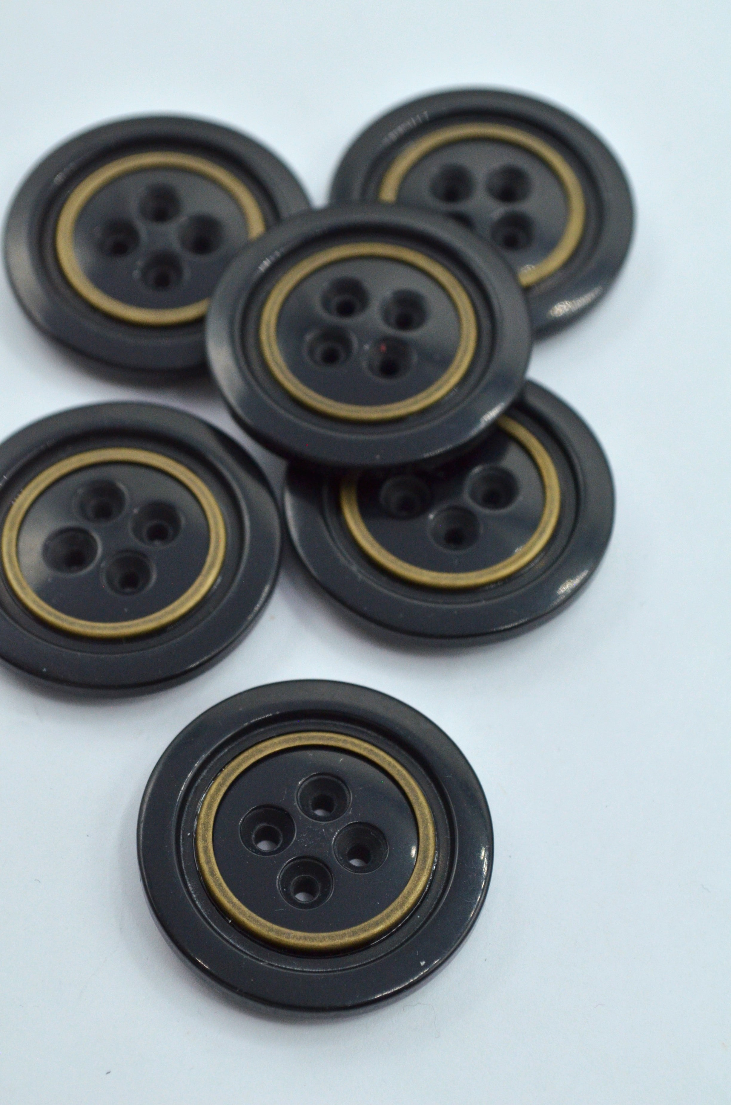 Nasturi De Plastic 34mm, Negru