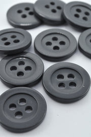 Nasturi De Plastic 34mm, Negru