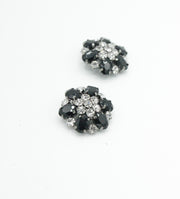 Nasturi Cu Pietre, 22mm, Negru