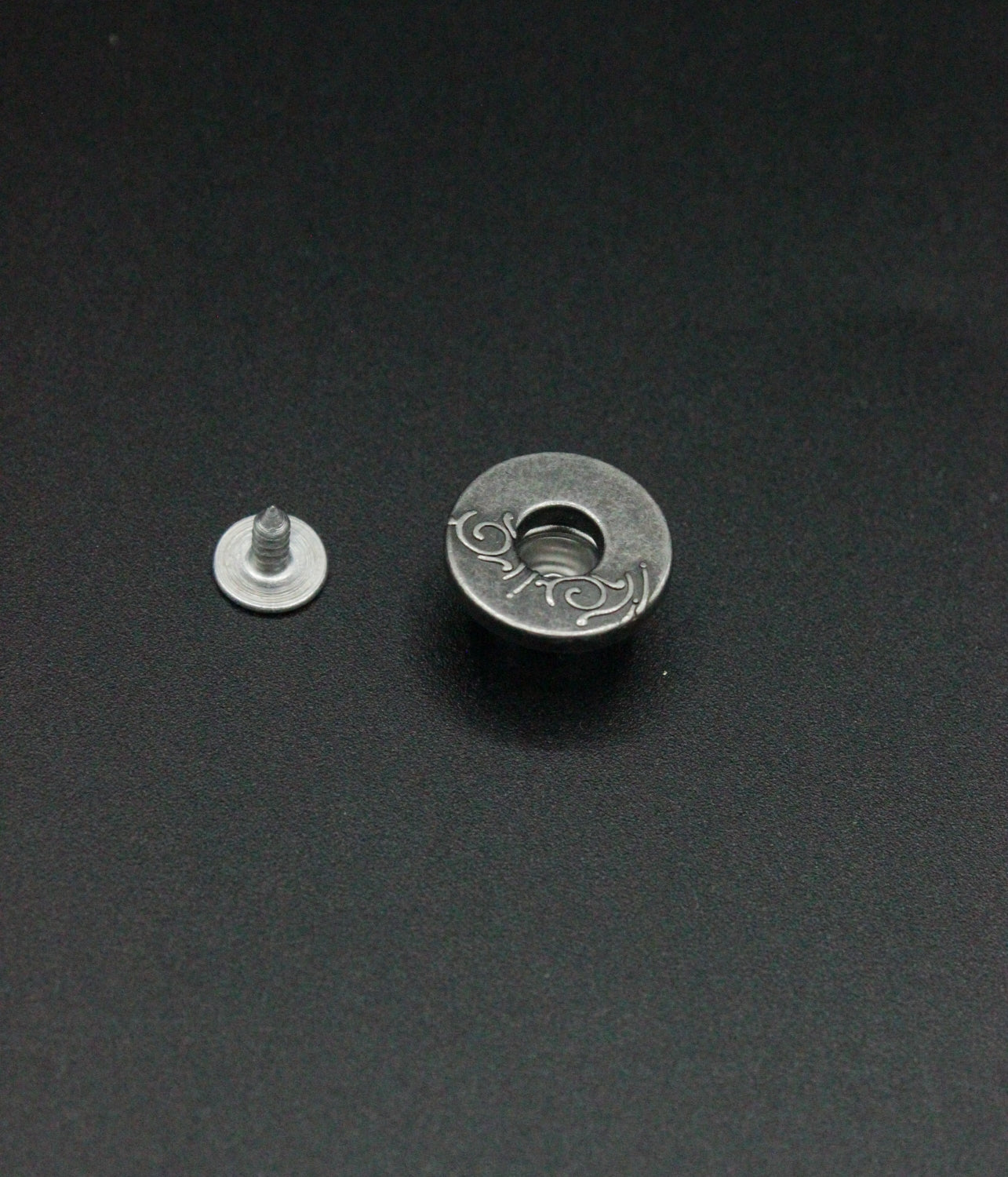 Nasturi De Blug, 17mm, Argintiu Antic