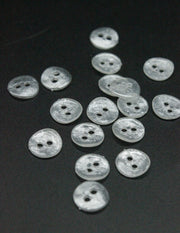 Nasturi De Camasa 11mm, Alb Stransparent Sidefat