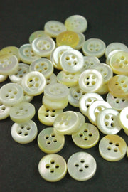 Nasturi De Camasa Din Sidef, 9mm, Crem