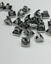 Nasturi De Plastic, 10mm, Argintiu Rodiat