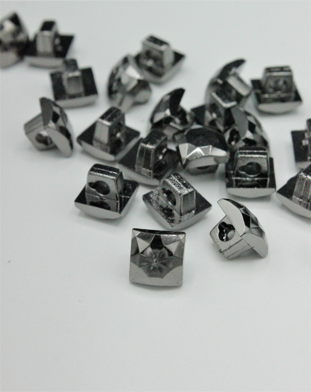Nasturi De Plastic, 10mm, Argintiu Rodiat