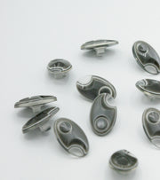Nasturi De Plastic, 11x19mm, Verde Kaki