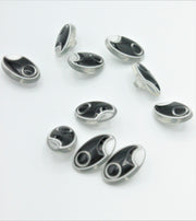 Nasturi De Plastic, 11x19mm, Negru