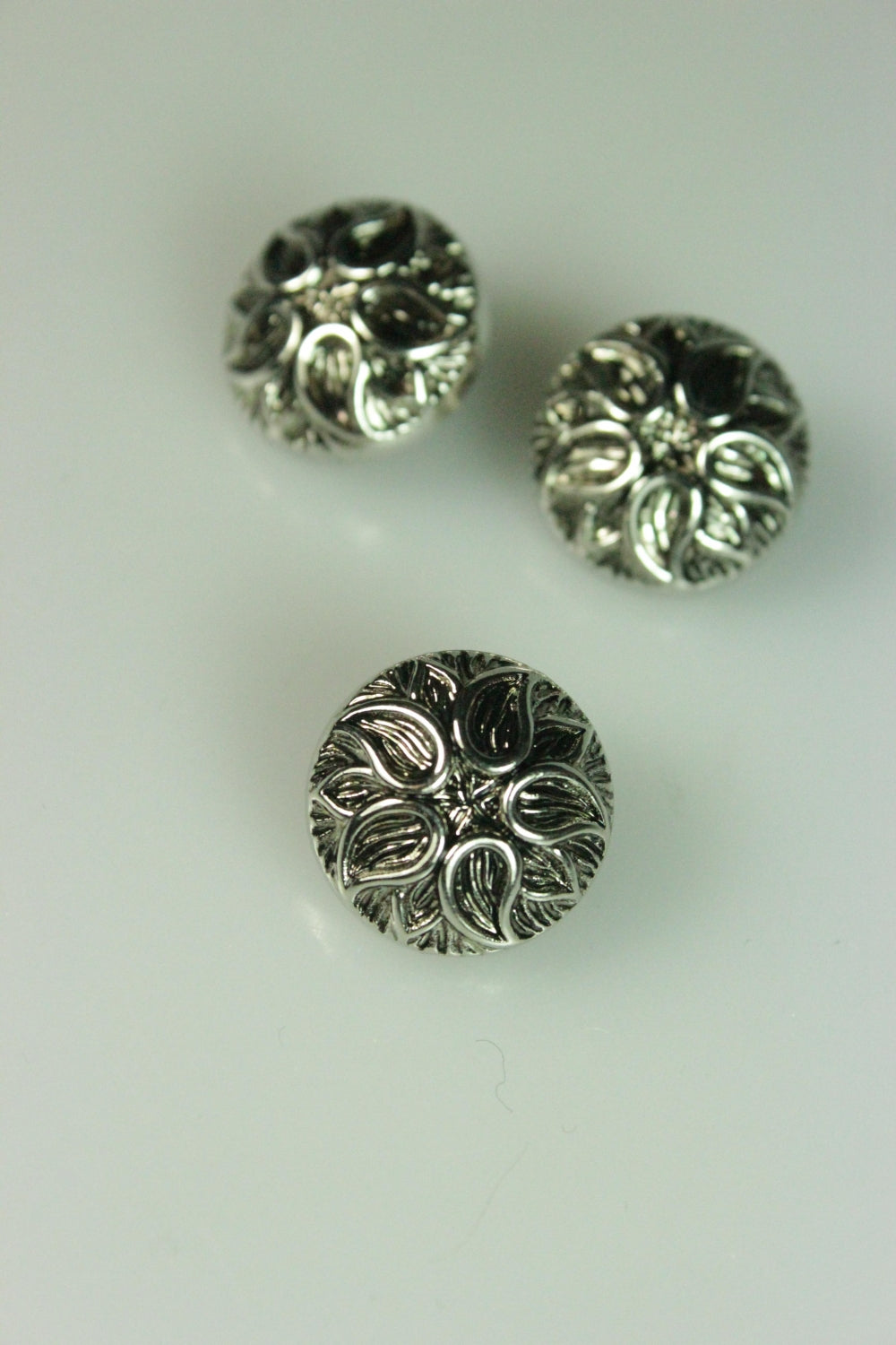 Nasturi De Plastic, 15mm, Argintiu