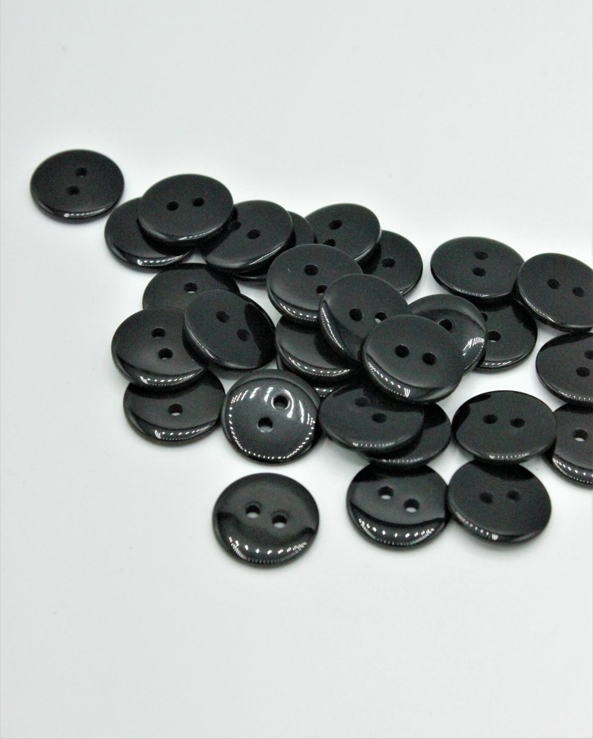 Nasturi De Plastic 15mm, Negru