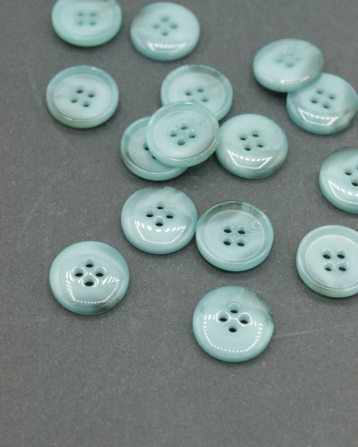 Nasturi De Plastic, 15mm, Turcoaz