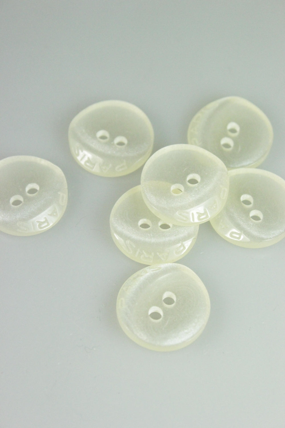 Nasturi De Plastic, 17mm, Alb Perlat