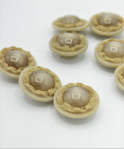 Nasturi De Plastic, 17mm, Bej