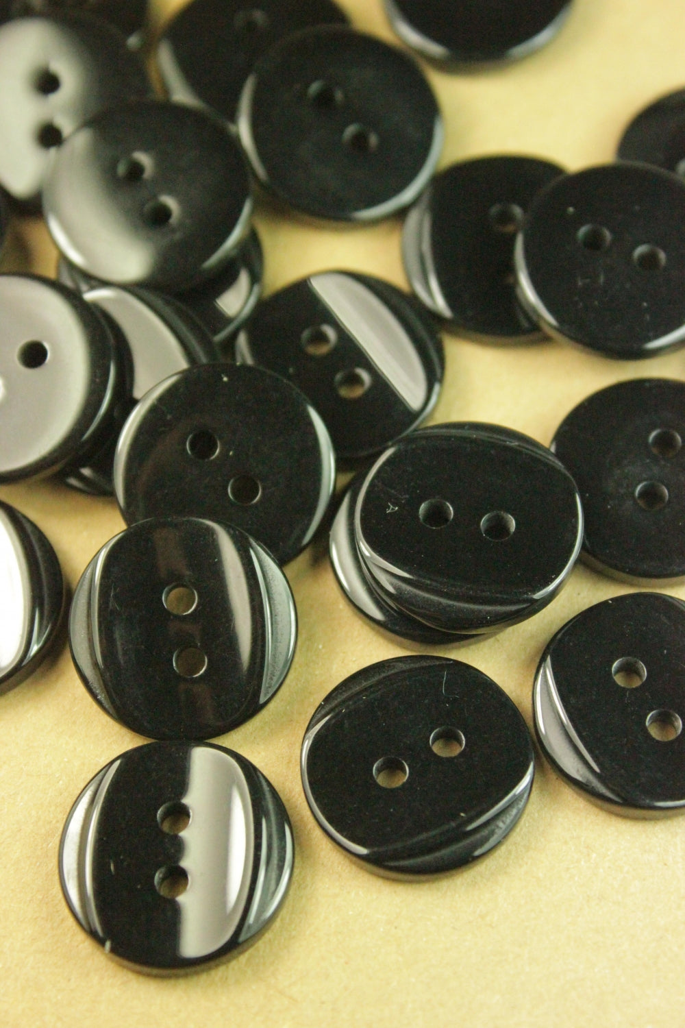 Nasturi De Plastic, 17mm, Negru