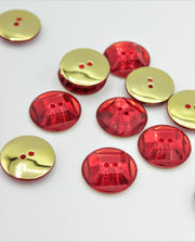 Nasturi De Plastic, 17mm, Rosu