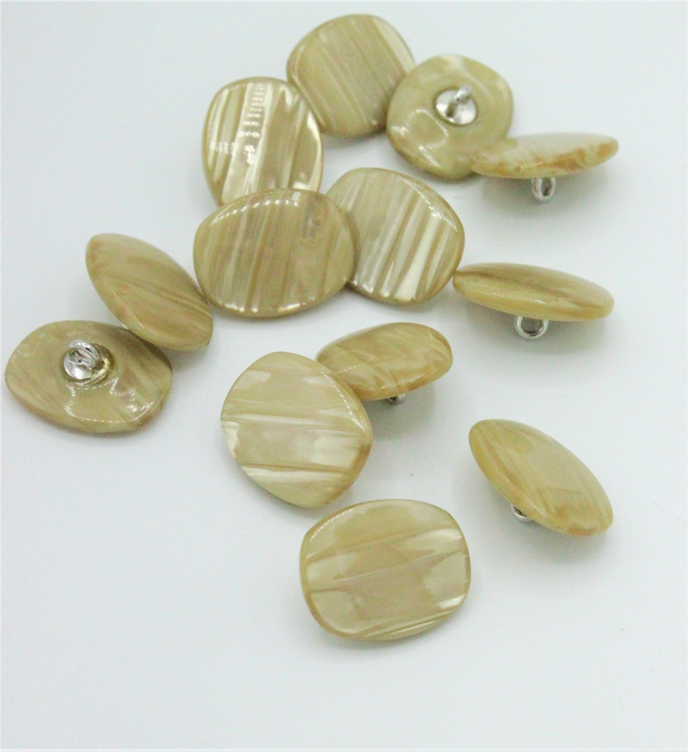Nasturi De Plastic, 17x22mm, Bej