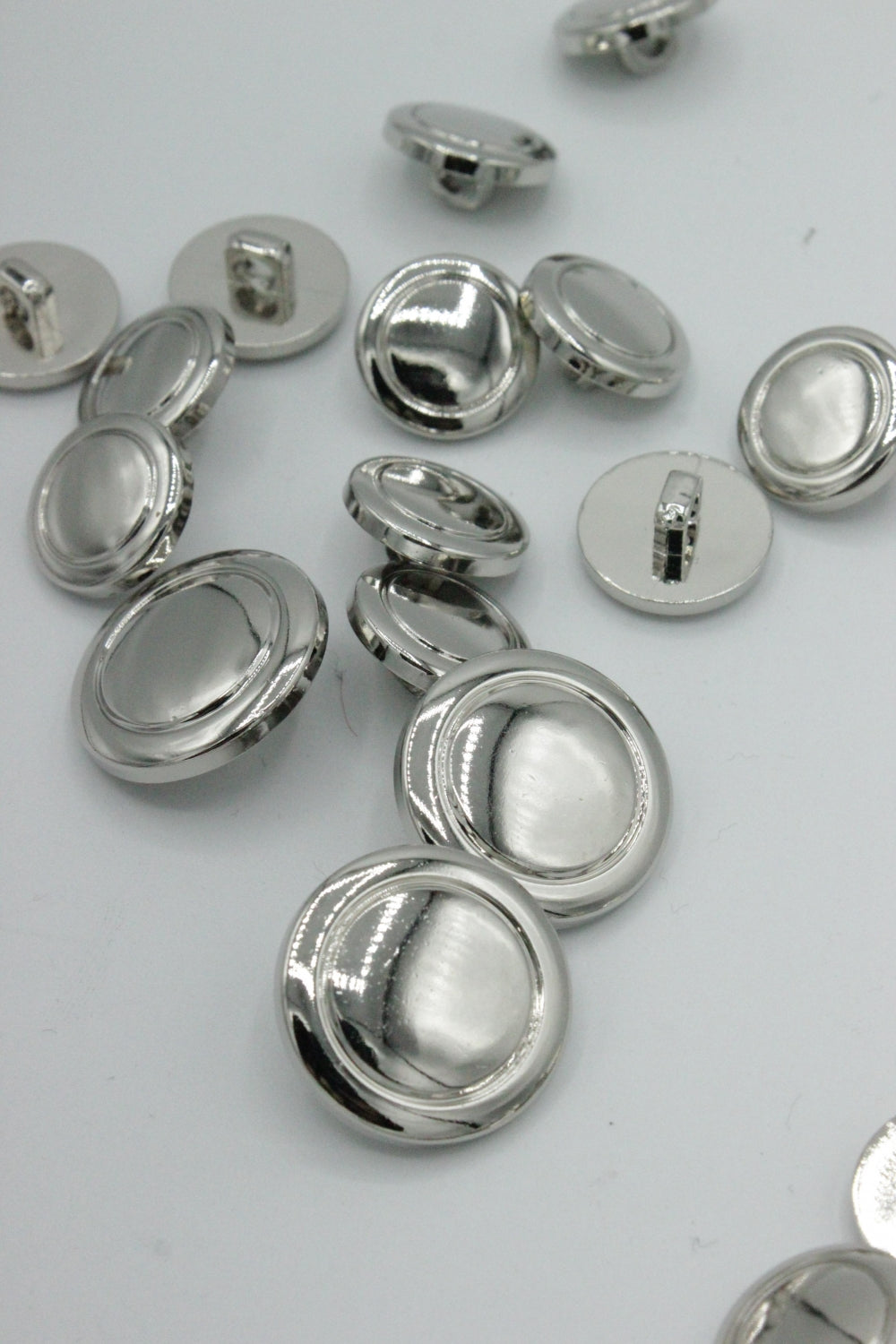 Nasturi De Plastic, 20mm, Argintiu