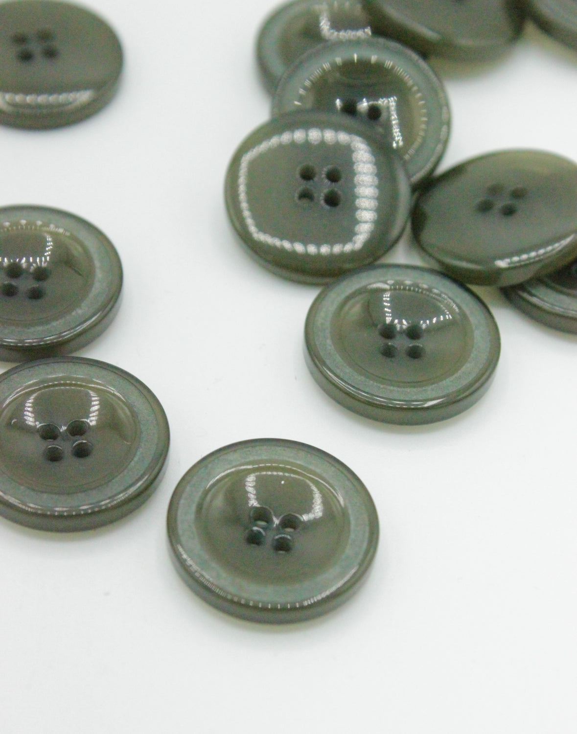 Nasturi De Plastic, 20mm, Kaki